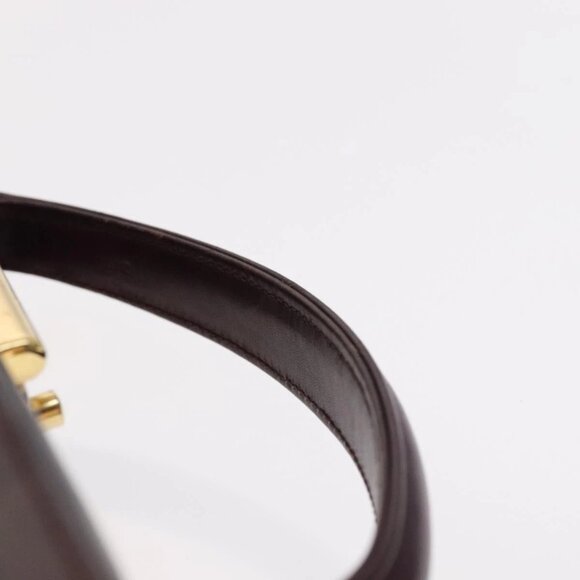 GUCCI Hand Bag Leather 2way Purple Gold Auth 107260 - Picture 8 of 16